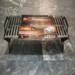 Sklopivi prenosni roštilj na ugalj - 500x300mm