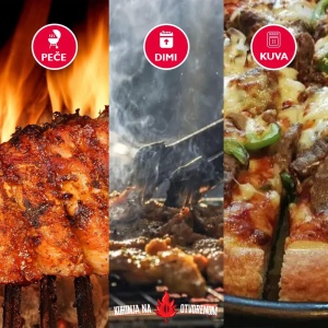 Smokanje, grilovanje, pečenje u Kamado Bono Grande roštilju