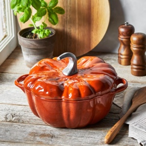 STAUB ovalna gusana posuda Pumpkin Cocotte 24cm - boja cimeta - Img 4