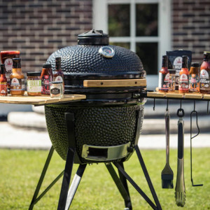 BBQ ceramic barbecue grill Kamado Bono Grande black