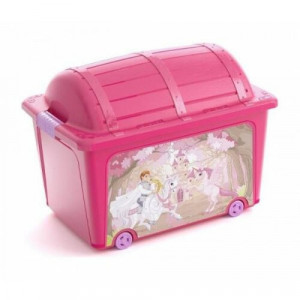 Kutija za igračke W Box Toy Princess - Pink