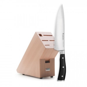 Set kuvarski nož i drveni stalak bukovina 2/1 WÜSTHOF CLASSIC IKON