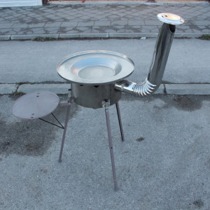 Kotlovina komplet od inoxa sa tanjirom 60 cm