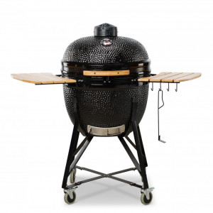 Keramički roštilj Kamado Bono Limited 64cm sa dodatnom opremom - crna boja - Img 2