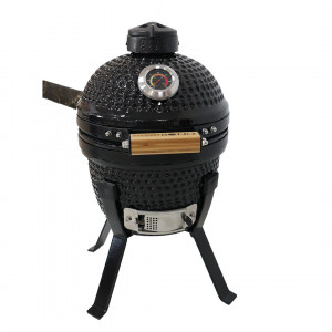 kamado bono roštilj na ćumur prečnika 32cm u crnoj boji