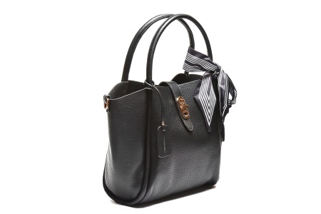 T012606BLK – Crna elegantna tote torba sa kopčom - Img 2