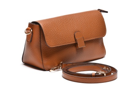 T012614CAM – Camel elegantna torba sa preklopom i ukrasnim lancem - Img 2