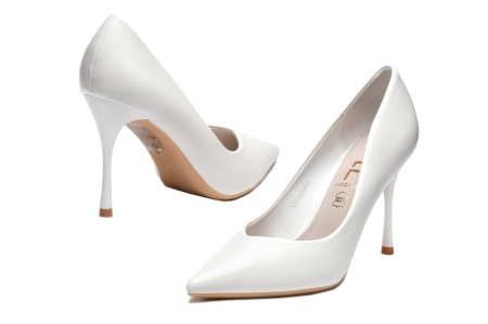 L242679WHT - ŽENSKE SALONKE BEZVREMENSKOG DIZAJNA SA VISOKOM TANKOM PETOM - Img 2