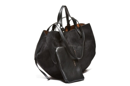 T012543BLK – Crna vrećasta torba od velura, moderan dizajn - Img 2