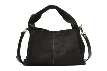 T012549BLK – Crna moderna torba od velura