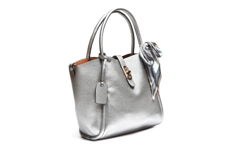 T012606SLV – Srebrna elegantna tote torba sa kopčom - Img 2