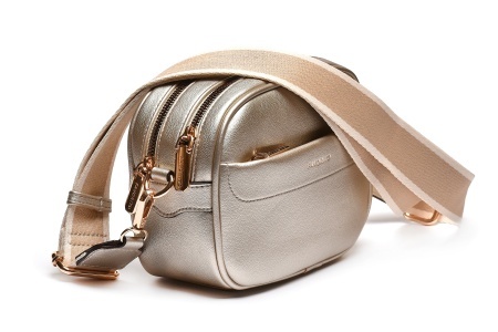 T012623GLD - Zlatna svakodnevna crossbody torba sa praktičnim džepovima - Img 2