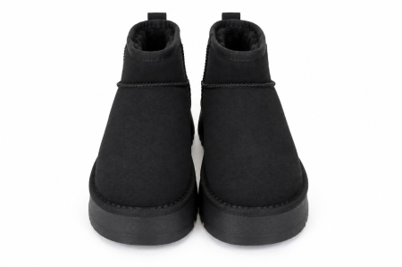 LH502632BLK - ŽENSKE UGG ČIZME SA TOPLOM KRZNENOM POSTAVOM I UKRASNIM DETALJEM - Img 4