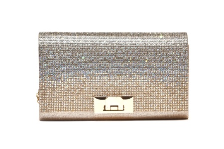 Luksuzna cirkon torba na preklop - T022553 zlatna
