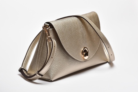 T012605GLD – Zlatna mini crossbody torba sa preklopom - Img 2