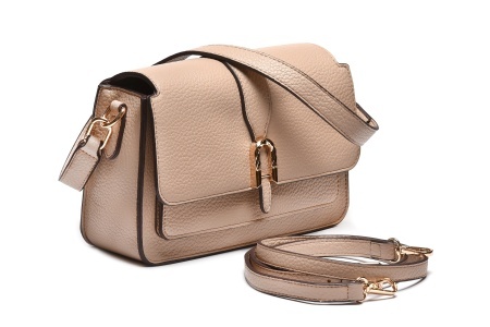 T012612BEI – Bež baguette torba sa preklopom - Img 2