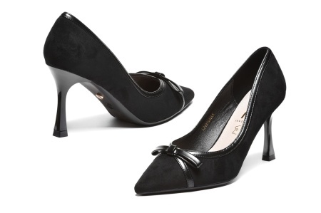 L242668BLK - ŽENSKE SALONKE SA ELEGANTNOM MAŠNOM I TANKOM PETOM - Img 2