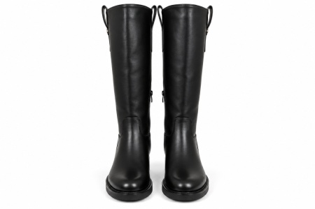 LX562617BLK-PU - ŽENSKE ČIZME RAVNE KLASIČNE ELEGANTNE LINIJE - Img 3