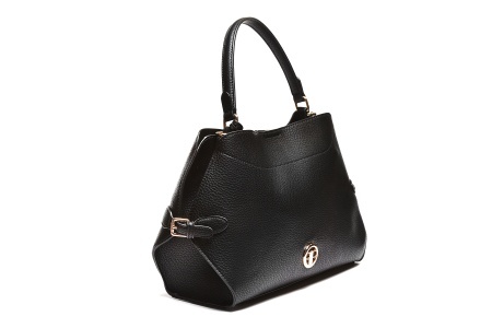 T012607BLK – Crna klasična trapez tote torba - Img 2