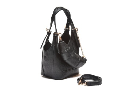 T012611BLK – Crna mini tote torba sa dodatnim mini novčanikom - Img 2