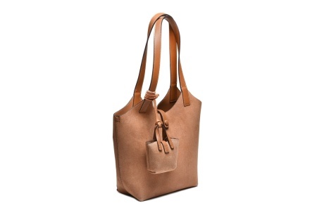 T012675CAM - Camel ceger torba sa dekorativnom mini torbicom - Img 2