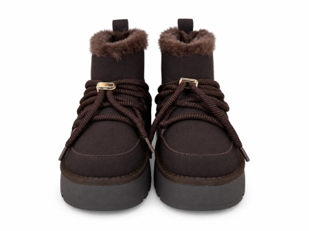 LH502656COF - ŽENSKE UGG ČIZME SA KRZNENOM POSTAVOM I DEKORATIVNIM KAIŠEVIMA - Img 3