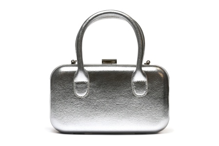Moderna srebrna mini torba - T032566 srebrna