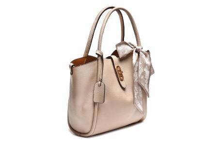 T012606BEI – Bež elegantna tote torba sa kopčom - Img 2