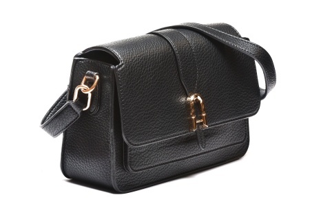T012612BLK – Crna baguette torba sa preklopom - Img 2