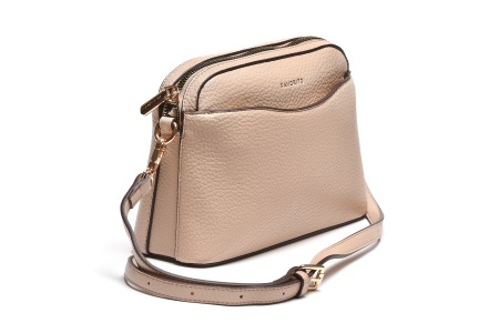 T012615BEI – Bež klasična crossbody torba sa rajsferšlusom - Img 2