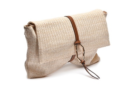 T012644BEI – Bež letnja rafija clutch torba - Img 2