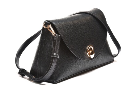 T012605BLK – Crna mini crossbody torba sa preklopom - Img 2