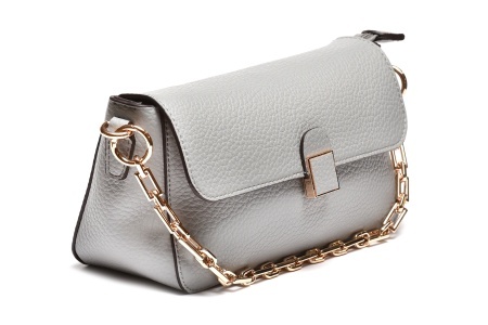 T012614BLU – Plava elegantna torba sa preklopom i ukrasnim lancem - Img 2