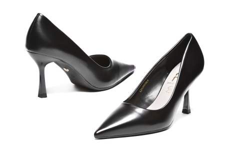 L242665BLK - ŽENSKE SALONKE ELEGANTNE SILUETE SA TANKOM PETOM I ŠPICASTIM VRHOM - Img 2
