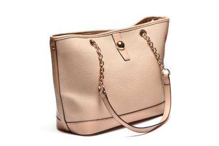 T012600BEI – Bež elegantna shopper torba sa dekorativnim lancem - Img 2