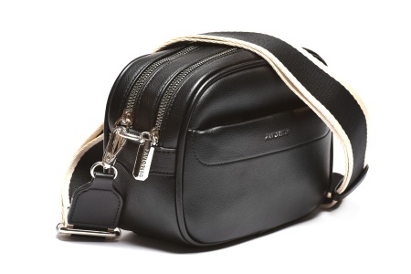 T012623BLK - Crna svakodnevna crossbody torba sa praktičnim džepovima - Img 2