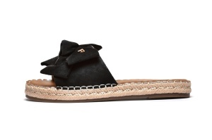 LP212641BLK - Ženske ravne papuče