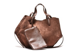 T012631COF – Coffee moderna velur torba sa dodatnom torbicom