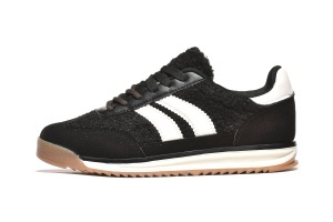 L182537BLK - Ženske patike crne vintage retro