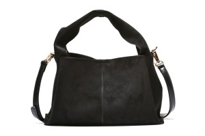 T012629BLK – Crna moderna mekana velur torba