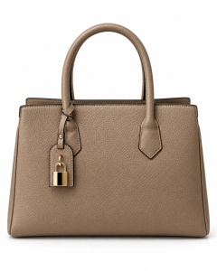 T012670TAP - Taupe elegantna torba sa ukrasnim priveskom