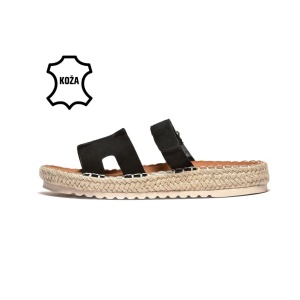 ŽENSKE PAPUČE KOŽA- LP21A2572BLK
