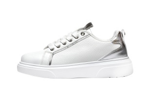 L182532SLV - Ženske patike bele sa srebrnim urban stil