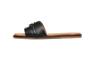 LP212667BLK - Ženske ravne papuče