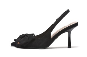 LS242636BLK - Ženske sandale na štiklu