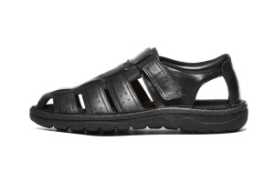MS38A2626BLK - Kožne muške sandale