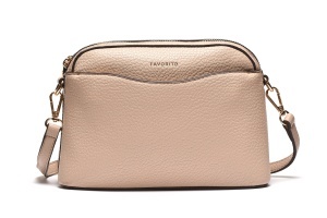 T012615BEI – Bež klasična crossbody torba sa rajsferšlusom