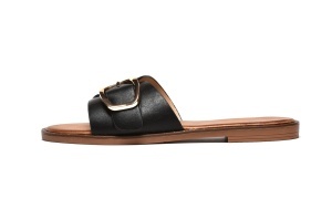 LP322630BLK - Ženske ravne papuče