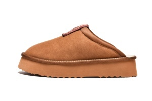 LP502541CAM - Ženske papuče camel sa platformom