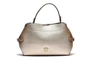 T012607GLD - Zlatna klasična trapez tote torba